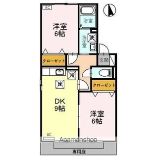サンロック14 A棟【1階】の間取り