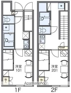 レオパレスひまわりⅡ【2階】の間取り