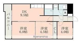 セシール水前寺【502号室】の間取り