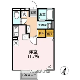 エクセル東合川【1階】の間取り