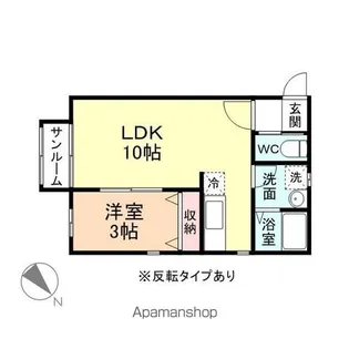 GREEN GABLES B棟【2階】の間取り