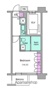 レジディア新宿イーストⅡ【4階】の間取り