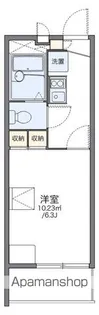 レオパレスQUATRE【1階】の間取り