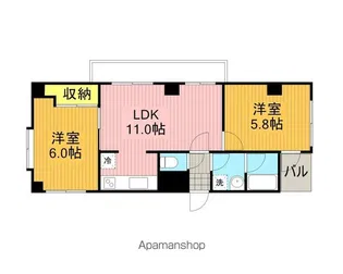 コム・コールデコット【1階】の間取り