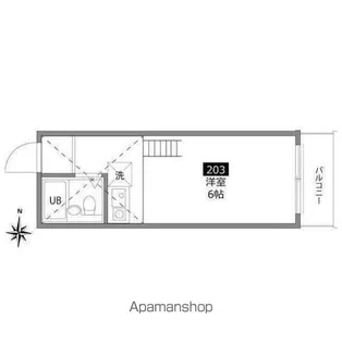 東京都中野区江古田4丁目【アパート】の間取り