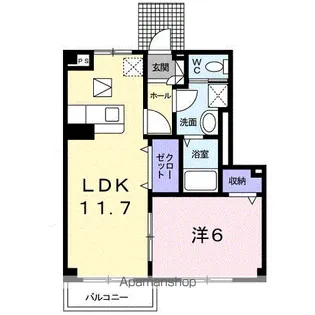 プリムローズⅠ【1階】の間取り
