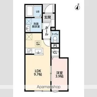 リーブルファイン柏高田【1階】の間取り