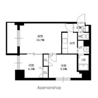 ライラックヒルズ厚別【3階】の間取り