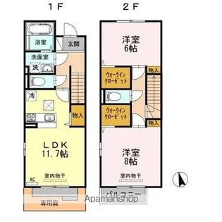 モンステラ【1階】の間取り