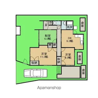 愛知県名古屋市名東区梅森坂2丁目【一戸建】の間取り