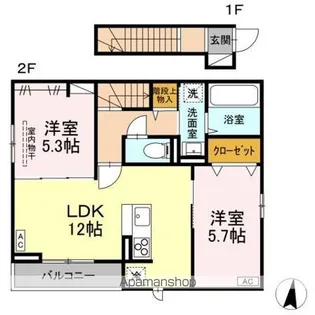 PRIMAVERA吉成台【2階】の間取り
