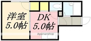 人見ハイツ【201号室】の間取り