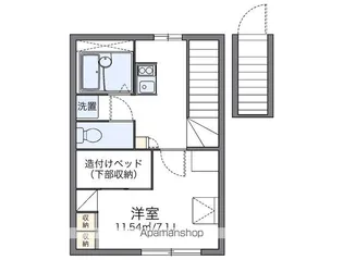 レオパレスヴィラ中村公園【202号室】の間取り