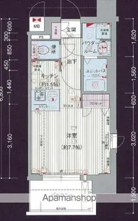 プレサンス名古屋STATIONアライブ【9階】の間取り