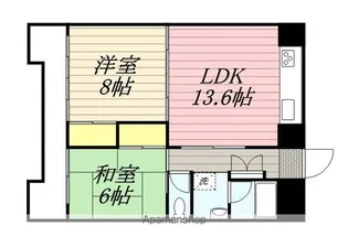 明石ビル【201号室】の間取り