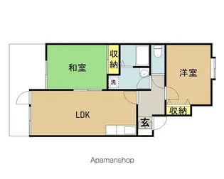 翠ヶ丘五番館【201号室】の間取り