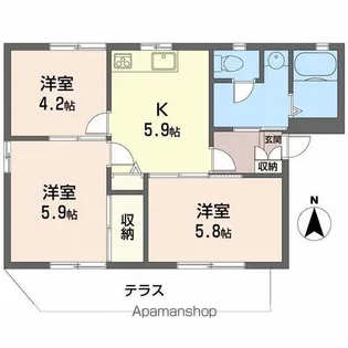 ステップハイツ【1階】の間取り