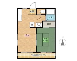 メゾン第一ABCD【D201号室】の間取り
