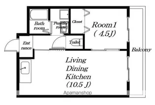 メゾン皇子が丘【403号室】の間取り