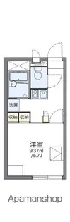 レオパレスエスポワール秋桜【1階】の間取り