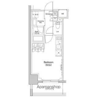 ザ・パークハビオ東長崎【4階】の間取り