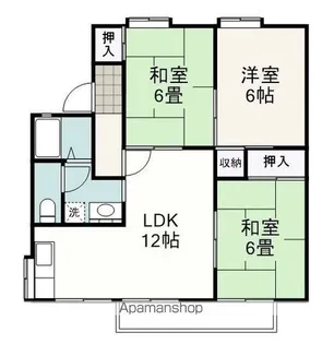 ハイツ昴【1階】の間取り