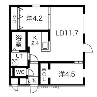 MONTANASAKAEDORI【2階】の間取り