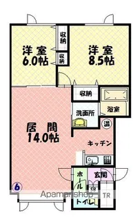 花夢Ⅱ【1階】の間取り