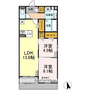 T&Pプレザン【3階】の間取り