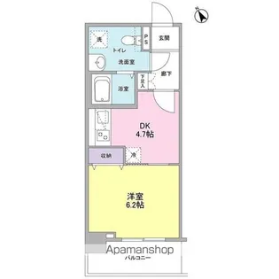 メルベイユヨコハマ【2階】の間取り