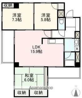 3LDKの間取り画像