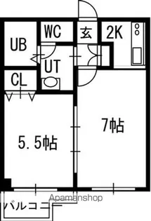 グランカーサ南11条【5階】の間取り