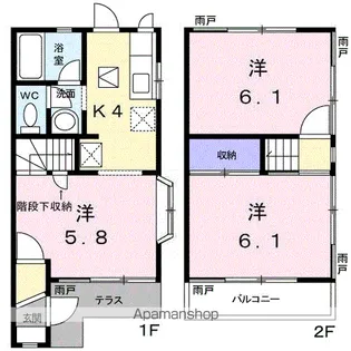 サンモールMⅡ【1階】の間取り