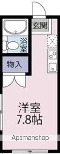 クロノス新松戸【203号室】の間取り