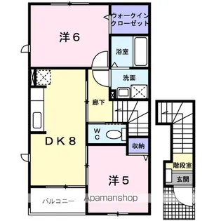パークヒルズⅡ【2階】の間取り