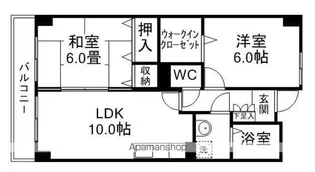 エスポワール栗原【2階】の間取り