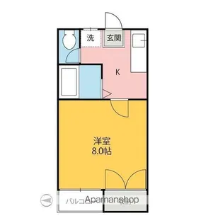 ミタホーム茂呂【206号室】の間取り