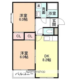 フジハイツ【203号室】の間取り