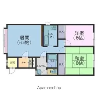 プレミス稲積Ⅱ【2階】の間取り