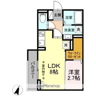 コラージュくりた【2階】の間取り