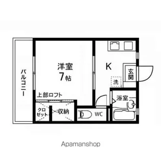 アブニールⅢ【206号室】の間取り