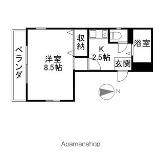 ベルクレスト八事【4B号室】の間取り