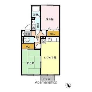 セジュールオリカンA棟【1階】の間取り