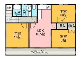 クレセントパレスB【2号室】の間取り