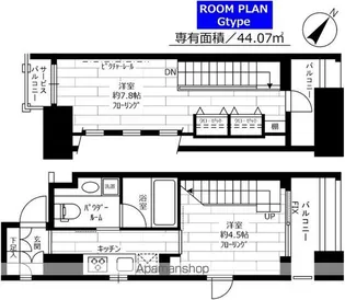 ステージグランデ新川【12階】の間取り