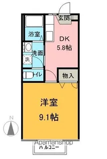 メゾン・ド・ルミエール【B202号室】の間取り