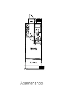 レジディア島津山【4階】の間取り