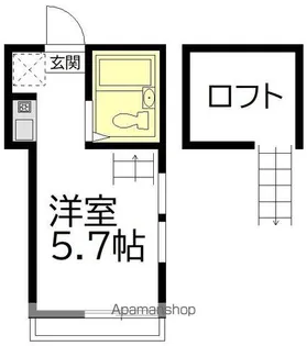 スターシェモア代田橋【201号室】の間取り