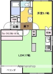 ハイツテクトピア掛川I【101号室】の間取り