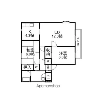 サンガーデン野洲【1階】の間取り